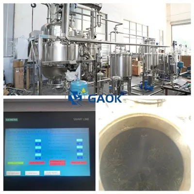 Test ekstrakcije ultrazvukom Stevia napušta uzorak kupca